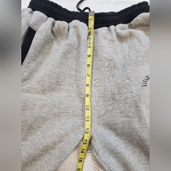 NWT Title Boxing Men's Hearther Gray Black Trim 2 Pockets Sweatpants, sz XL - Picture 4 of 15